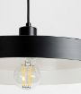 Pendul Rabalux Alatar Matte Black E27 40W 72017 metal negru