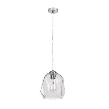 Pendul Rabalux Shivani Chrome E27 40W 72012 sticla transparenta