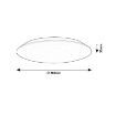 Plafoniera LED Rabalux Rorik White 18W 1600lm 71123 plastic alb