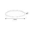 Plafoniera LED Rabalux Rorik White 24W 2250lm 71124 plastic alb