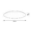 Plafoniera LED Rabalux Rorik White 45W 3900lm 71125 plastic alb