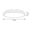 Plafoniera LED Rabalux Engon Black-White 45W 2950lm 71130 plastic negru-alb