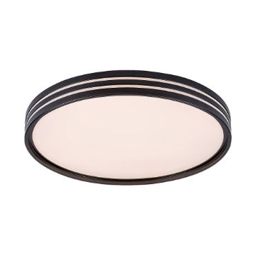 Plafoniera LED Rabalux Epora Matte Black-White 25W 1120lm 71118 metal negru