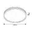 Plafoniera LED Rabalux Epora Matte Black-White 25W 1120lm 71118 metal negru