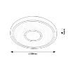 Plafoniera LED Rabalux Taytum White 25W 1680lm 71117 metal alb