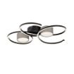 Plafoniera LED Rabalux Shiena Matte Black-Gray 38W 1880lm 71116 textil gri