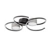 Plafoniera LED Rabalux Shiena Matte Black-Gray 38W 1880lm 71116 textil gri