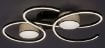 Plafoniera LED Rabalux Shiena Matte Black-Gray 38W 1880lm 71116 textil gri