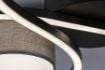 Plafoniera LED Rabalux Shiena Matte Black-Gray 38W 1880lm 71116 textil gri