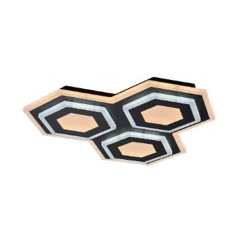 Plafoniera LED Rabalux Bitsi Black-White 72W 3200lm 71115 metal negru