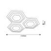 Plafoniera LED Rabalux Bitsi Black-White 72W 3200lm 71115 metal negru