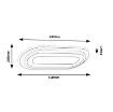 Plafoniera LED Rabalux Prue White 40W 2450lm 71110 metal alb
