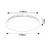 Plafoniera LED Rabalux Vendel White Round 12W 1050lm 71101 plastic alb