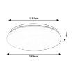 Plafoniera LED Rabalux Vendel White Round 24W 1850lm 71103 plastic alb