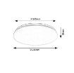 Plafoniera Rabalux Vendel White Round Glow 12W 1150lm 71104 plastic alb