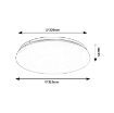 Plafoniera Rabalux Vendel White Round Glow 18W 1460lm 71105 plastic alb