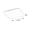 Plafoniera LED Rabalux Vendel White Square 18W 1350lm 71108 plastic alb