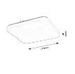 Plafoniera LED Rabalux Vendel White Square 24W 1570lm 71109 plastic alb