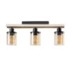 Plafoniera Rabalux Niylah Black-Amber E27 3x25W 71083 sticla chihlimbar