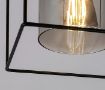 Plafoniera Rabalux Chadwick Black E27 25W 71031 sticla fumurie