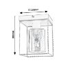 Plafoniera Rabalux Chadwick Black E27 25W 71031 sticla fumurie