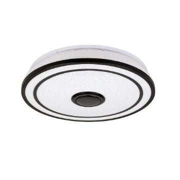 Plafoniera LED Rabalux Nikolaus Black 24W 1600lm RGB 71030 plastic alb