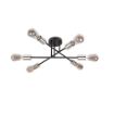 Plafoniera Rabalux Branwen Black-Chrome E27 6x25W 71026 metal crom