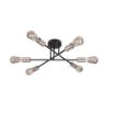 Plafoniera Rabalux Branwen Black-Chrome E27 6x25W 71026 metal crom