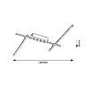 Plafoniera LED Rabalux Negan Silver 24W 1550lm 71019 metal argintiu