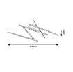 Plafoniera LED Rabalux Negan Silver 40W 71020 metal argintiu