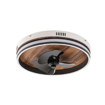 Plafoniera LED Rabalux Faustine Black 30W 1000lm 71016 plastic alb