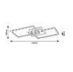 Plafoniera LED Rabalux Athelstan Matte Black 40W 2050lm 71013 metal negru