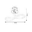 Plafoniera LED Rabalux Irelia Satin Chrome 23W 2200lm 71008 metal crom satinat