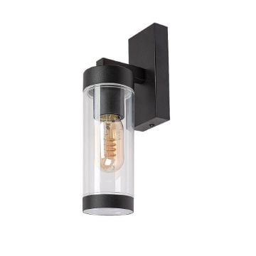Aplica exterior Rabalux Kolta Matte Black E27 12W 7386 plastic transparent