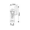 Aplica exterior Rabalux Kolta Matte Black E27 12W 7386 plastic transparent