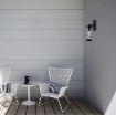 Aplica exterior Rabalux Kolta Matte Black E27 12W 7386 plastic transparent