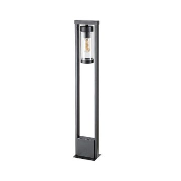 Stalp exterior Rabalux Kolta Matte Black E27 12W 7387 plastic transparent