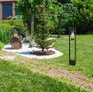 Stalp exterior Rabalux Kolta Matte Black E27 12W 7387 plastic transparent