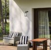 Aplica exterior Rabalux Dubrovnik Matte Black E27 40W 7238 sticla transparenta