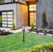 Stalp exterior Rabalux Dubrovnik Matte Black E27 40W 7240 sticla transparenta