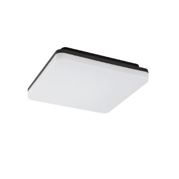 Plafoniera LED exterior Rabalux Pernik Black-White Square 24W 2400lm 7250 plastic alb