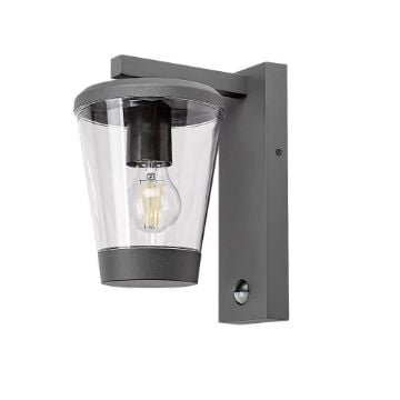 Aplica exterior Rabalux Savano Anthracite E27 40W senzor 7267 aluminiu antracit