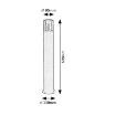 Stalp exterior Rabalux Teplice Black-Smoky E27 12W 7159 plastic fumuriu