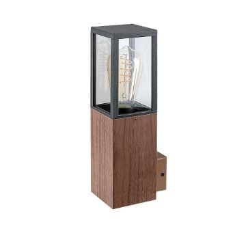 Aplica exterior Rabalux Wales Oak E27 60W 7195 sticla transparenta