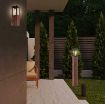 Aplica exterior Rabalux Wales Oak E27 60W 7195 sticla transparenta