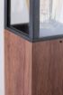Stalp exterior Rabalux Wales Oak E27 60W 7196 sticla transparenta