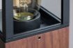 Stalp exterior Rabalux Wales Oak E27 60W 7196 sticla transparenta