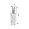 Stalp exterior Rabalux Wales Oak E27 60W 7196 sticla transparenta