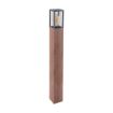 Stalp exterior Rabalux Wales Oak E27 60W 7197 sticla transparenta