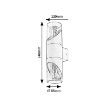 Aplica exterior Rabalux Novigrad Black E27 2x28W 7237 plastic transparent